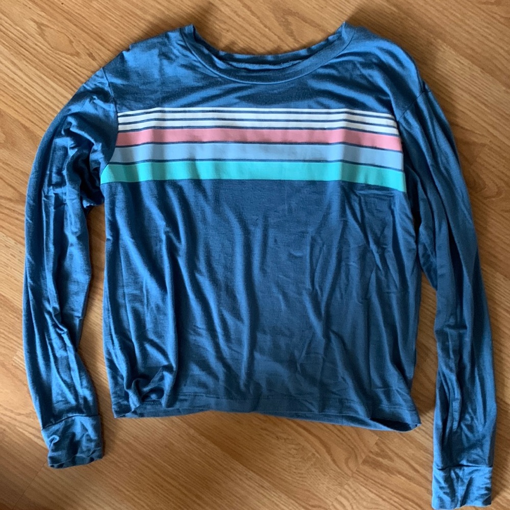 Seriously Soft striped long sleeve tee